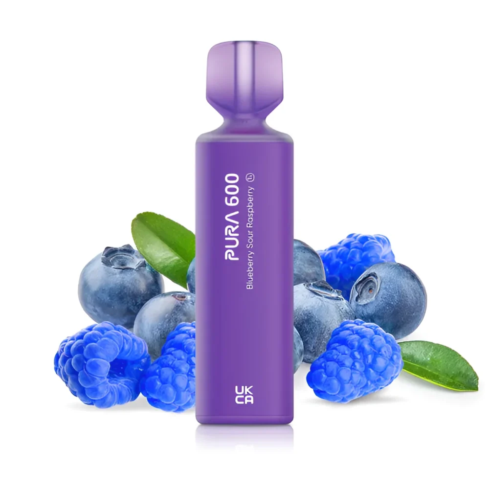 PURA DISPOSABLE POD 600 PUFFS - BLUEBERRY FRUIT RASPBERRY - Image 2