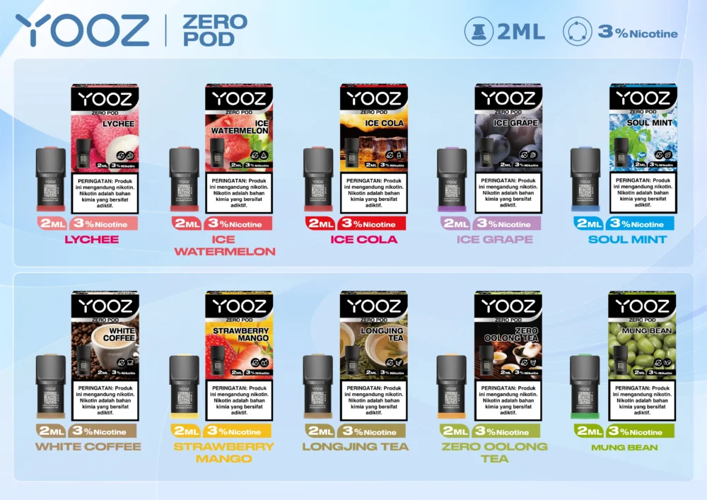 YOOZ ZERO V3 CARTRIDGE 2ML - STRAWBERRY MANGO - Image 4