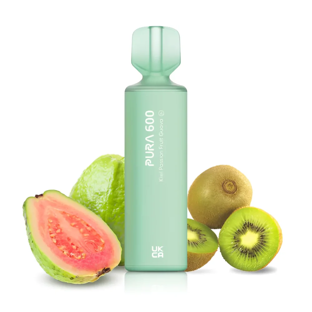 PURA DISPOSABLE POD 600 PUFFS - KIWI PASSION GUAVA - Image 2