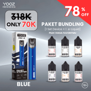 YOOZ ONE-S BUNDLE (DEVICE & LIQUID 30ml) - BLUE