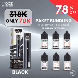 YOOZ ONE-S BUNDLE (DEVICE & LIQUID 30ml) - BLACK