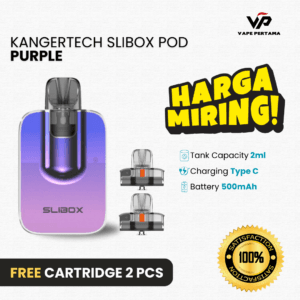 KangerTech Slibox Pod 500mAh Bundling 2 pcs Cartridge - Gradiant Purple