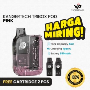 KangerTech Tribox Pod 650mAh Bundling 2 pcs Cartridge - Pink
