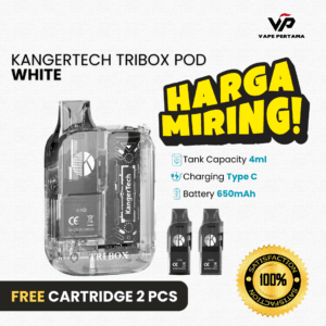 KangerTech Tribox Pod 650mAh Bundling 2 pcs Cartridge - White