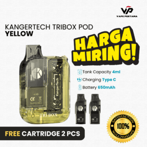 KangerTech Tribox Pod 650mAh Bundling 2 pcs Cartridge - Yellow