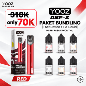 YOOZ One-S BUNDLE (Device & Liquid 30ml) - Red