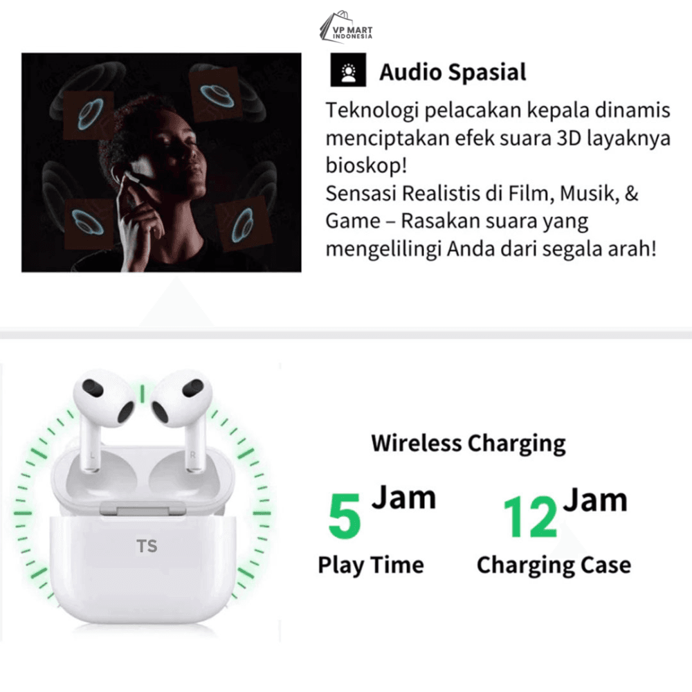 TheSeries 3 TWS Wireless Charging Case Bluetooth - Image 5
