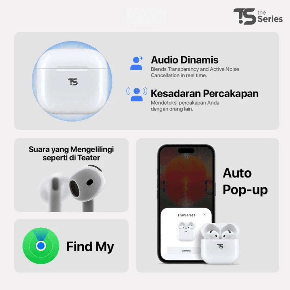 TheSeries 4 TWS Wireless Charging Case Bluetooth - Image 5