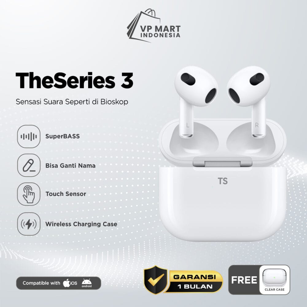 TheSeries 3 TWS Wireless Charging Case Bluetooth