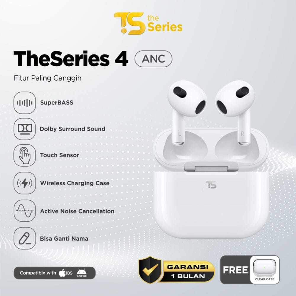 TheSeries 4 ANC TWS Wireless Charging Case Bluetooth