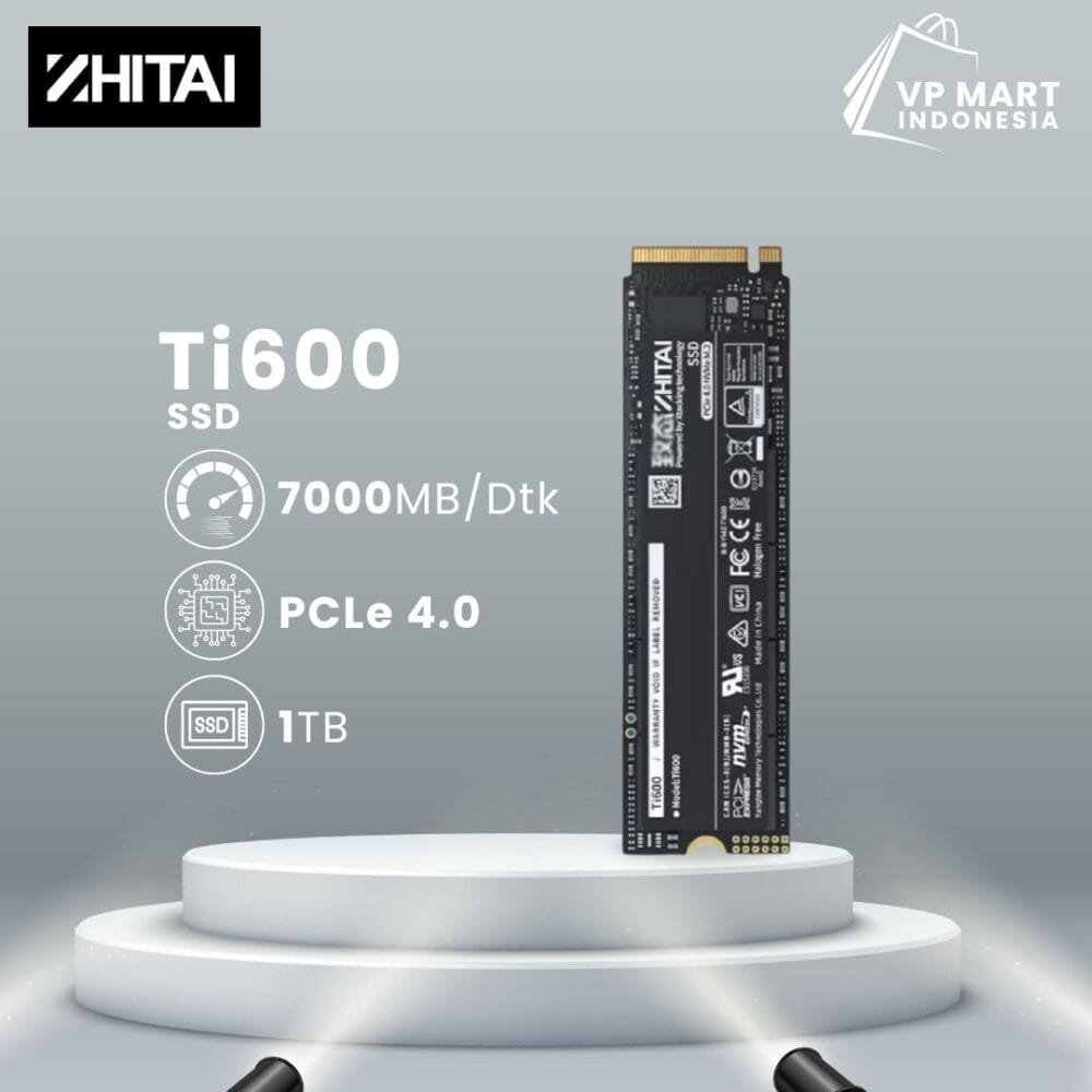 ZHITAI SSD Ti600 7000 1TB Solid State Drive SSD Untuk Laptop M.2 SSD Nvme Notebook PCIe 4.0 PS5