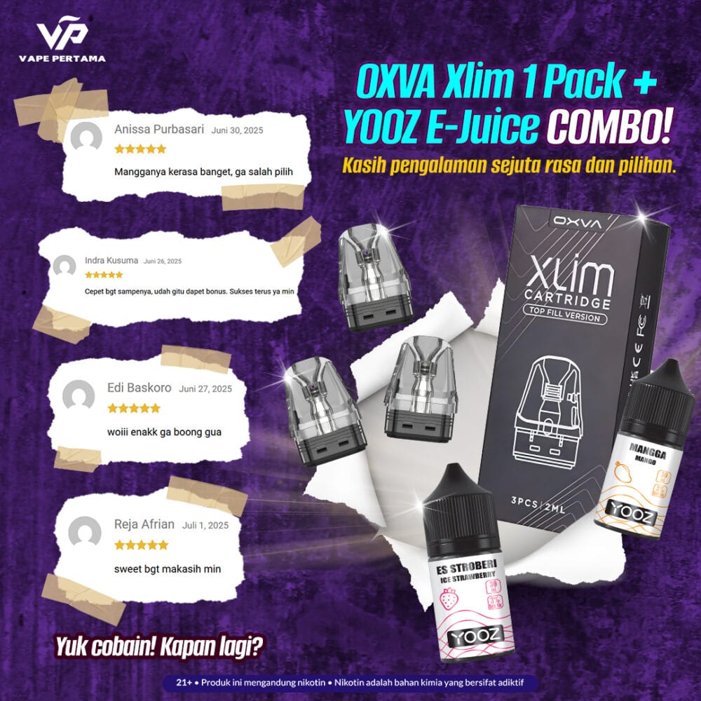 Oxva Xlim Bundle Catridge V3 Top Fill 0.8 + Yooz Liquid 30ml