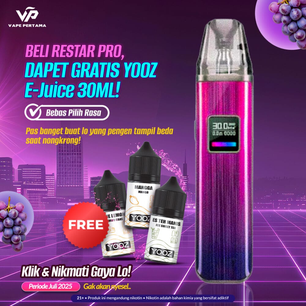 RESTAR Cloud Oxva Xlim Pro BUNDLE Pod Kit 30w 1300mAh + Yooz Liquid 30ml