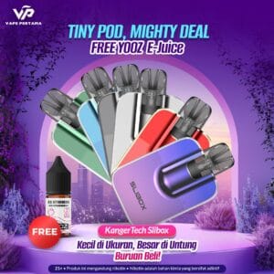 Pod KangerTech Slibox 500mAh + Bundling E-Juice 30ml