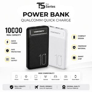 TheSeries Powerbank 10000mAh Original Anti Drop Dual USB Output Type C Input Portable Charger For IOS Android